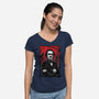 The Poet-Womens-V-Neck-Tee-kharmazero