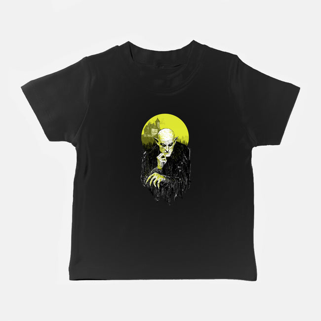 Dark Portrait-Baby-Basic-Tee-kharmazero