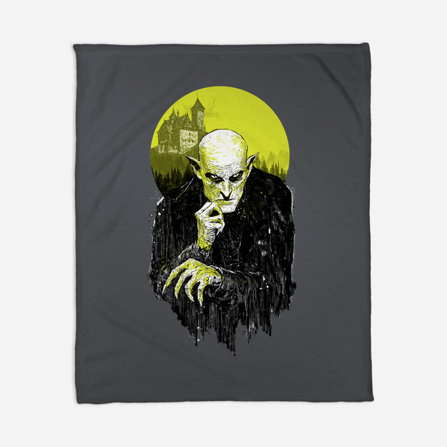 Dark Portrait-None-Fleece-Blanket-kharmazero