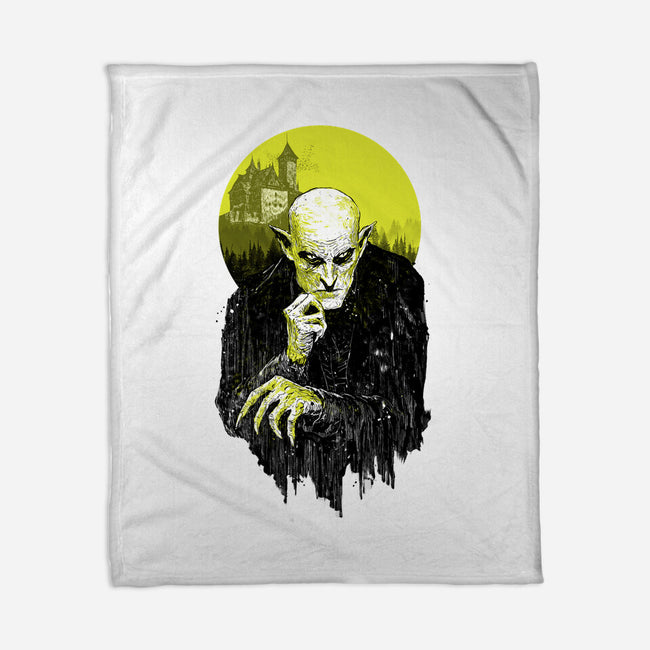 Dark Portrait-None-Fleece-Blanket-kharmazero