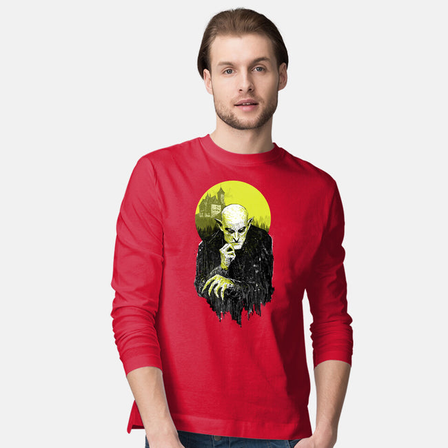 Dark Portrait-Mens-Long Sleeved-Tee-kharmazero