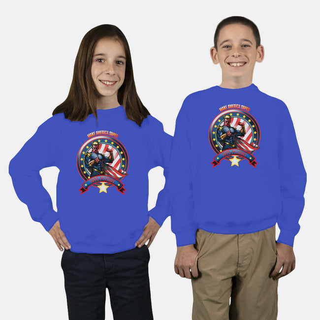 Vote Patriot-Youth-Crew Neck-Sweatshirt-Samuel