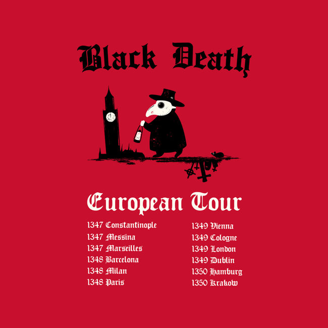 Black Death European Tour-Womens-Fitted-Tee-Mattania