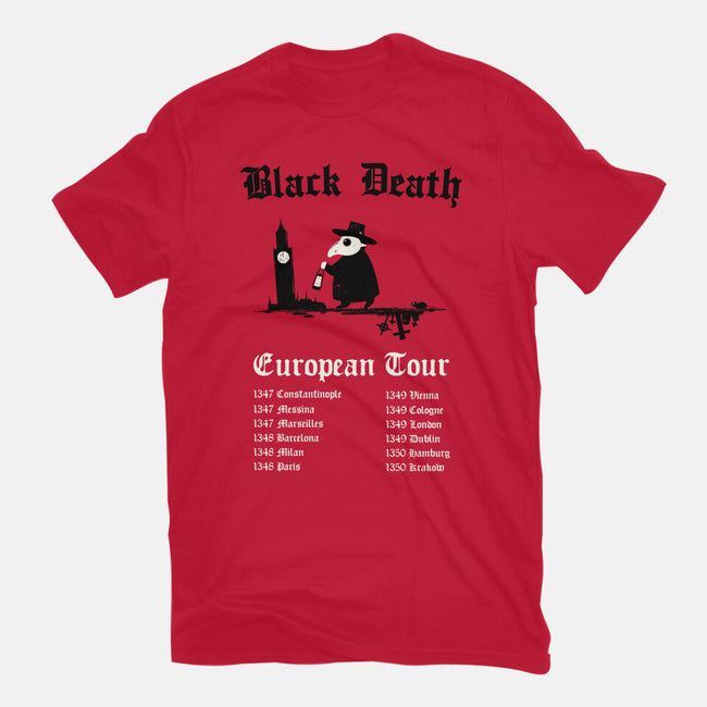 Black Death European Tour-Womens-Fitted-Tee-Mattania