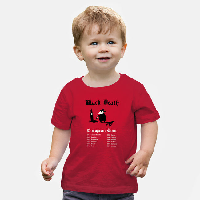 Black Death European Tour-Baby-Basic-Tee-Mattania