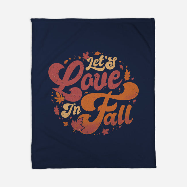 Let's Love In Fall-None-Fleece-Blanket-teesgeex