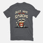 Just Here For The Snacks-Womens-Fitted-Tee-Geeky Girlky