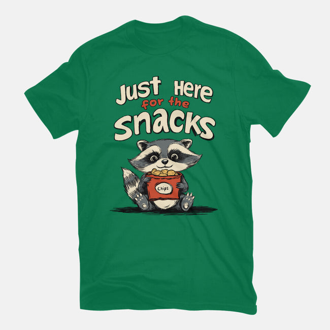 Just Here For The Snacks-Womens-Fitted-Tee-Geeky Girlky