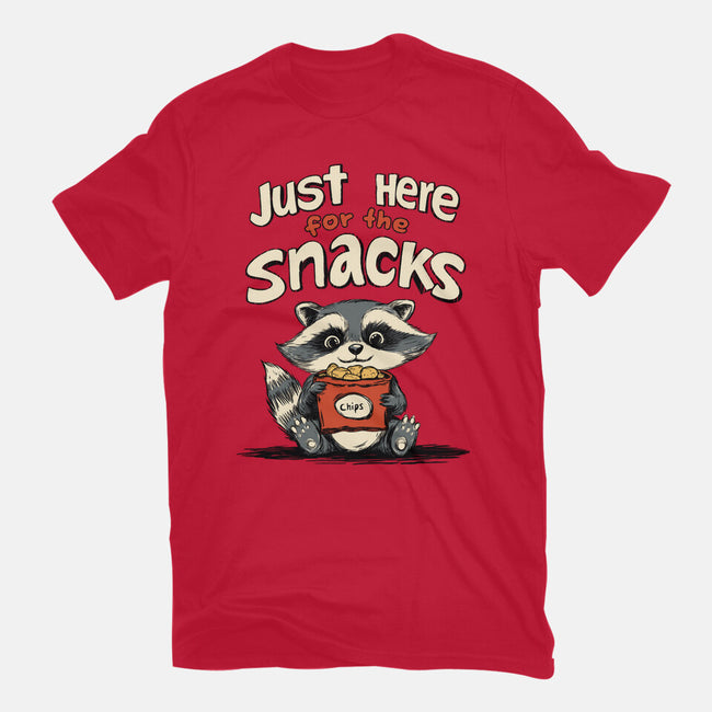 Just Here For The Snacks-Womens-Fitted-Tee-Geeky Girlky