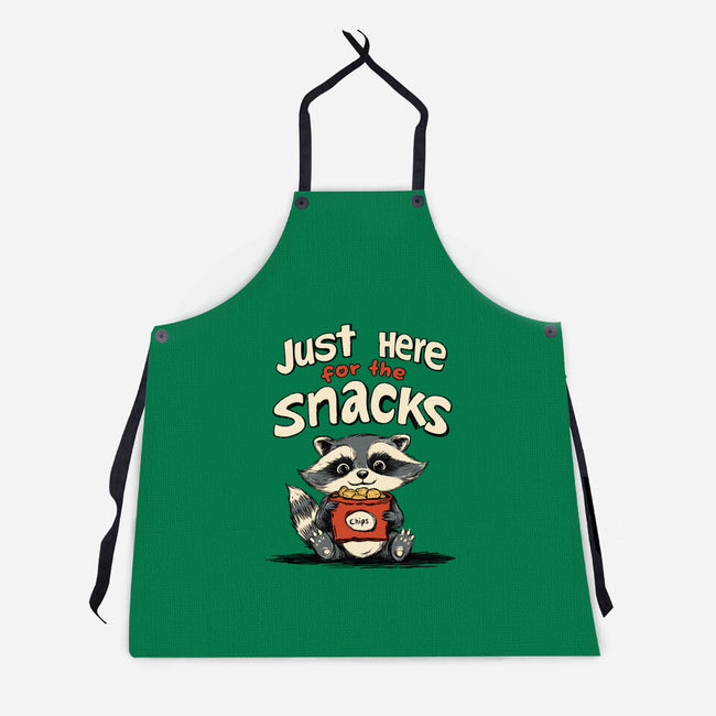 Just Here For The Snacks-Unisex-Kitchen-Apron-Geeky Girlky