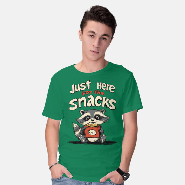 Just Here For The Snacks-Mens-Basic-Tee-Geeky Girlky