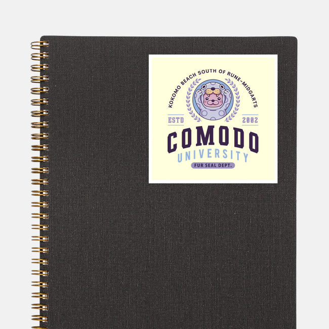 Comodo University-None-Glossy-Sticker-LAGELANTEE