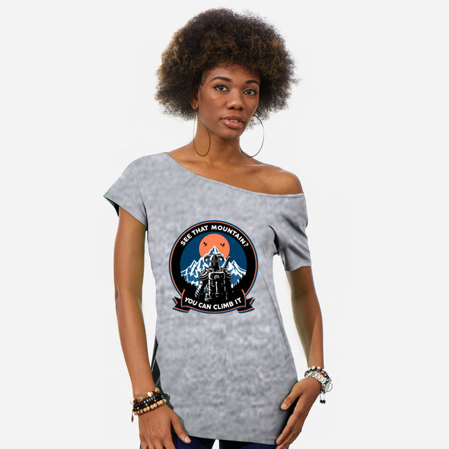 Skyrim Expedition Patch-Womens-Off Shoulder-Tee-Dylon_G