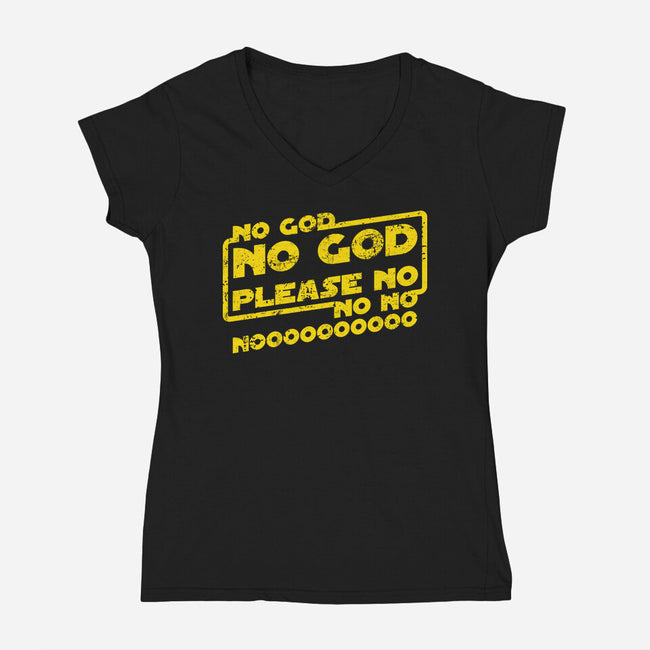 No God-Womens-V-Neck-Tee-Dylon_G