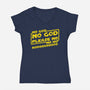 No God-Womens-V-Neck-Tee-Dylon_G