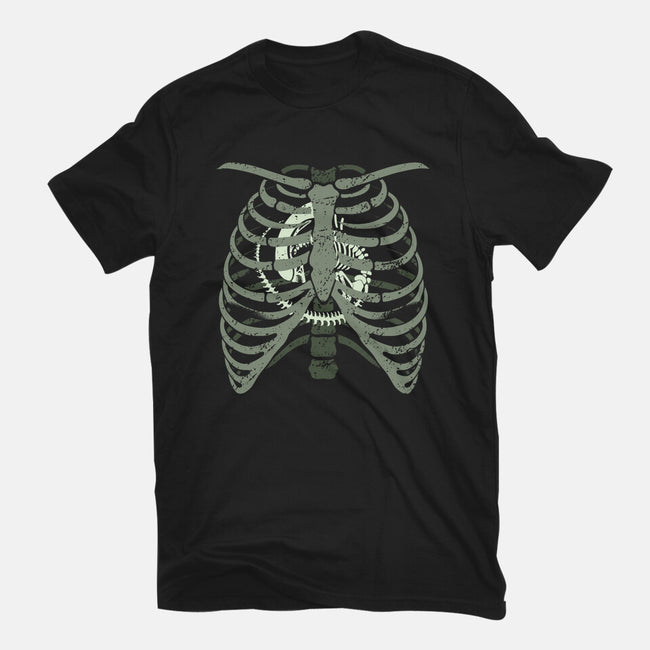 Alien In Your Chest-Womens-Basic-Tee-Dylon_G