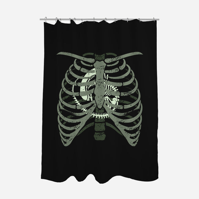 Alien In Your Chest-None-Polyester-Shower Curtain-Dylon_G