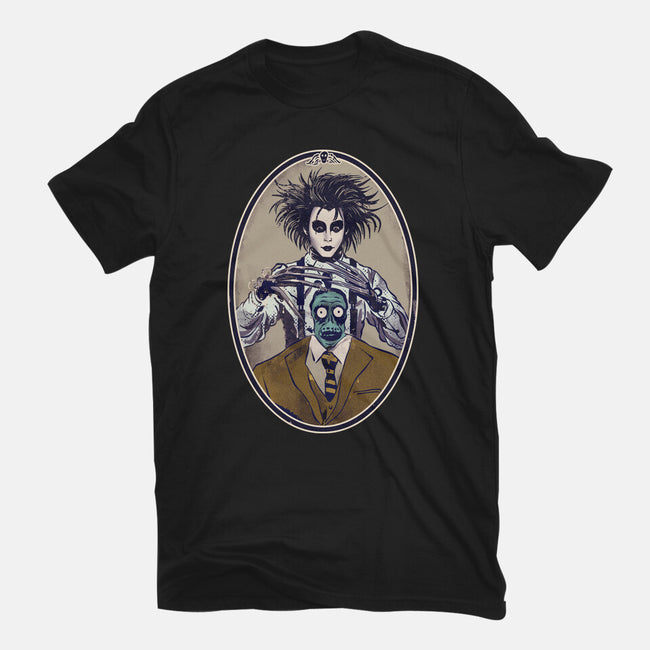 Gothic Barber-Womens-Fitted-Tee-Diego Gurgell