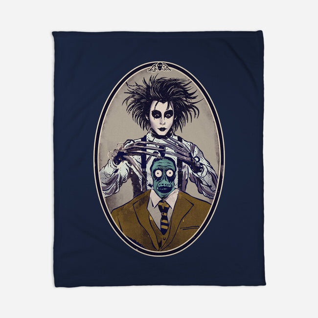 Gothic Barber-None-Fleece-Blanket-Diego Gurgell