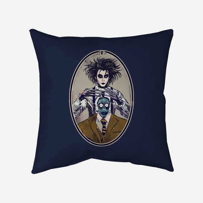 Gothic Barber-None-Removable Cover w Insert-Throw Pillow-Diego Gurgell