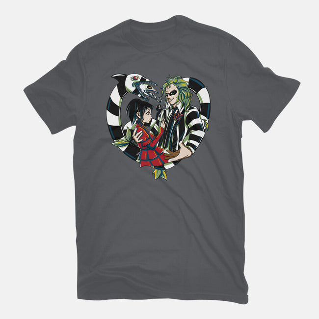 The Demon And The Wife-Womens-Fitted-Tee-ellr