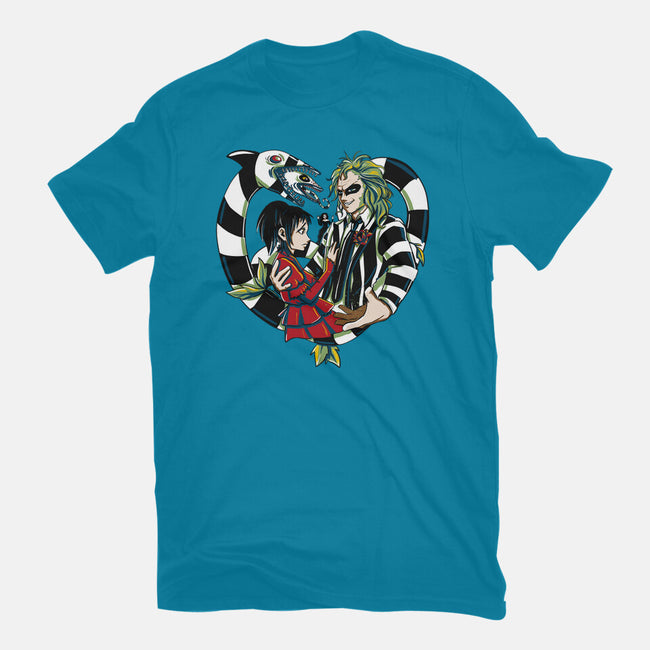 The Demon And The Wife-Womens-Fitted-Tee-ellr