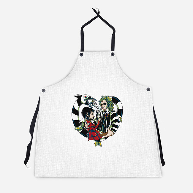 The Demon And The Wife-Unisex-Kitchen-Apron-ellr