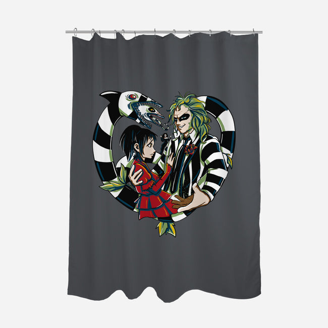 The Demon And The Wife-None-Polyester-Shower Curtain-ellr