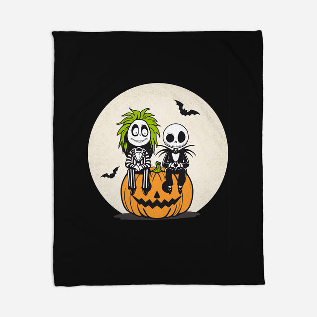 Jack And Beetlejuice-None-Fleece-Blanket-Tusetdesign