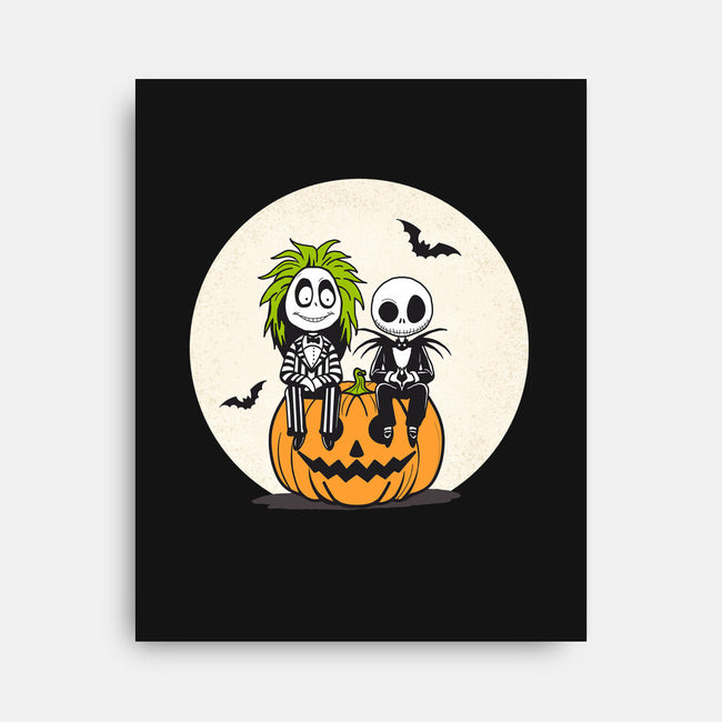 Jack And Beetlejuice-None-Stretched-Canvas-Tusetdesign