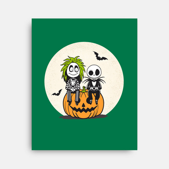 Jack And Beetlejuice-None-Stretched-Canvas-Tusetdesign