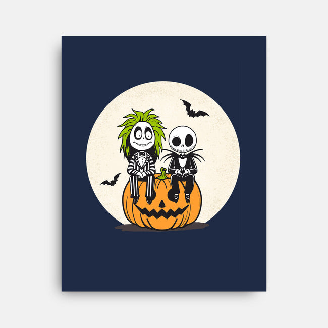 Jack And Beetlejuice-None-Stretched-Canvas-Tusetdesign