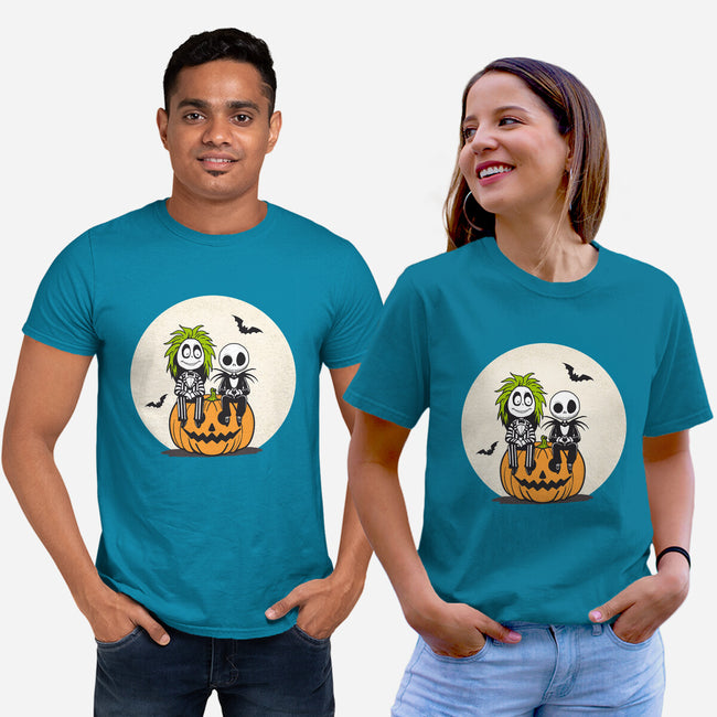 Jack And Beetlejuice-Unisex-Basic-Tee-Tusetdesign