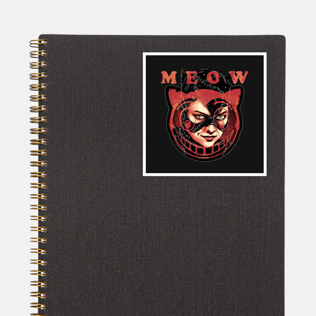 The Cat Said Meow-None-Glossy-Sticker-glitchygorilla