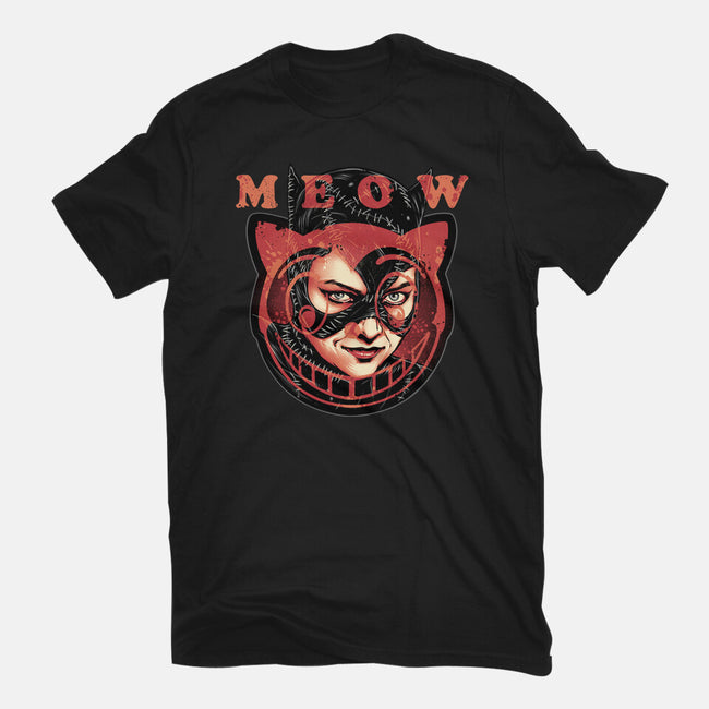 The Cat Said Meow-Womens-Fitted-Tee-glitchygorilla