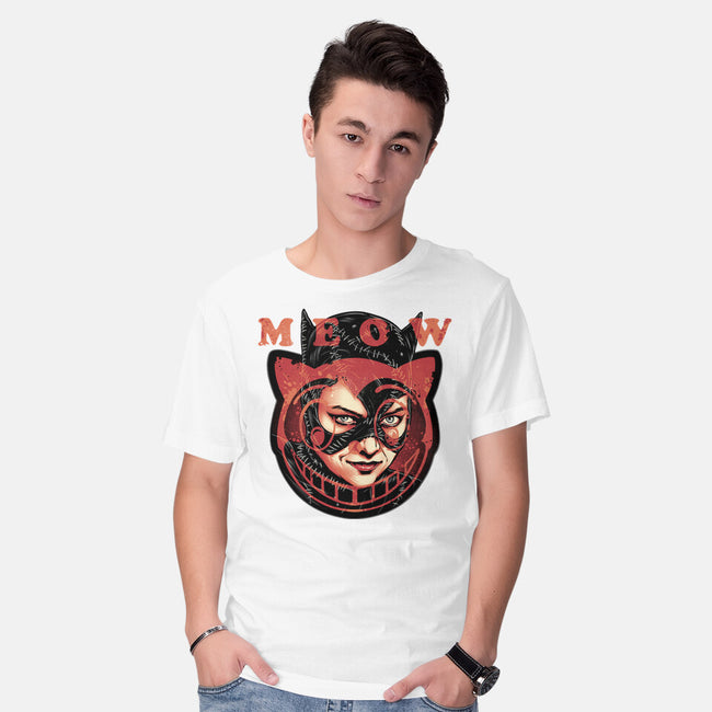 The Cat Said Meow-Mens-Basic-Tee-glitchygorilla