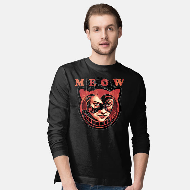 The Cat Said Meow-Mens-Long Sleeved-Tee-glitchygorilla