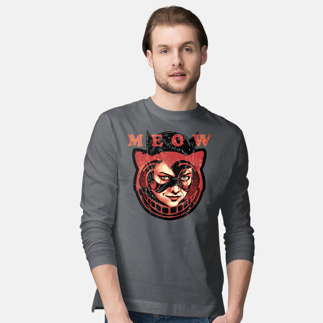 The Cat Said Meow-Mens-Long Sleeved-Tee-glitchygorilla