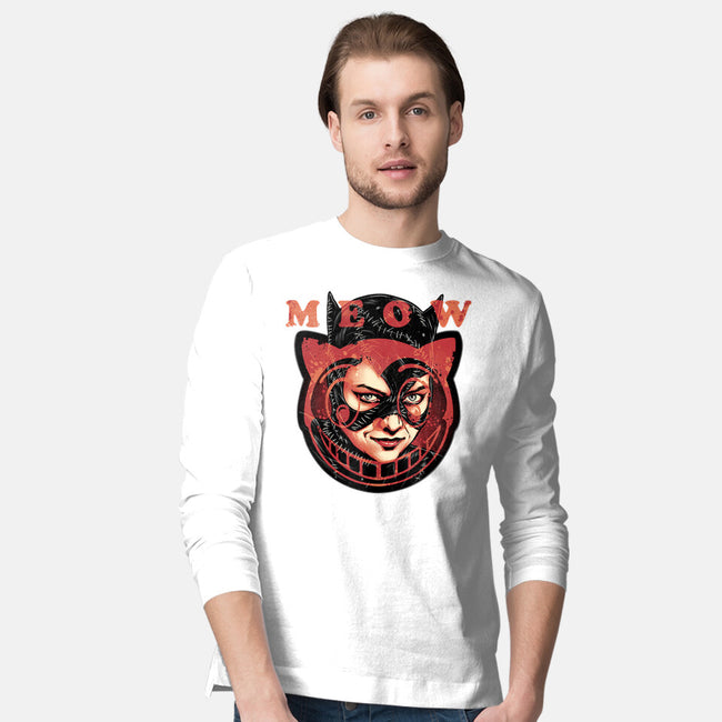 The Cat Said Meow-Mens-Long Sleeved-Tee-glitchygorilla