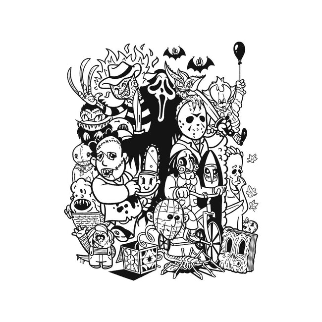 Nightmare Doodles-None-Removable Cover w Insert-Throw Pillow-Getsousa!