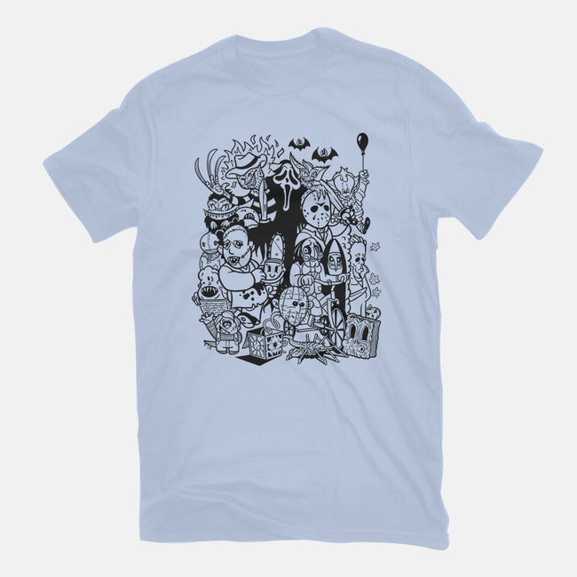 Nightmare Doodles-Womens-Fitted-Tee-Getsousa!