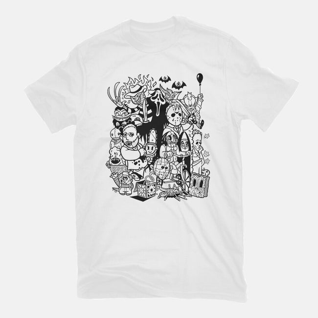 Nightmare Doodles-Womens-Fitted-Tee-Getsousa!