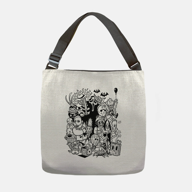 Nightmare Doodles-None-Adjustable Tote-Bag-Getsousa!