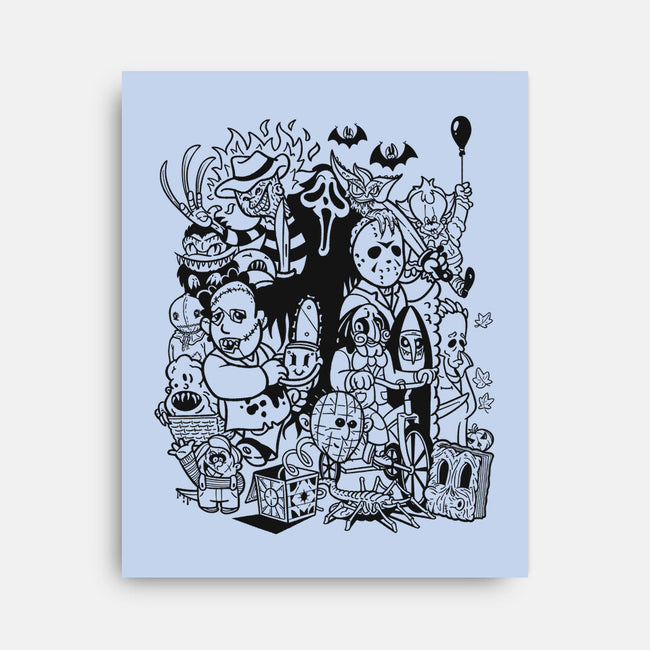 Nightmare Doodles-None-Stretched-Canvas-Getsousa!