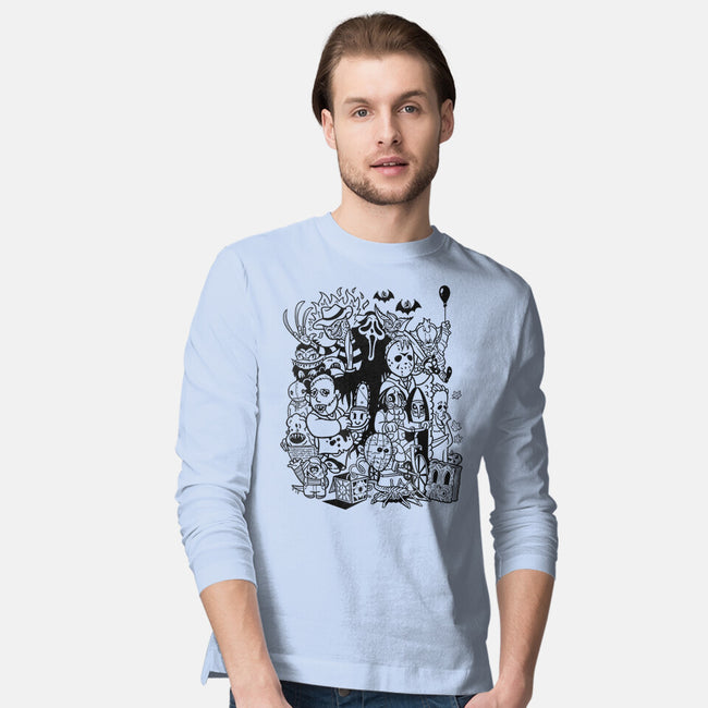 Nightmare Doodles-Mens-Long Sleeved-Tee-Getsousa!