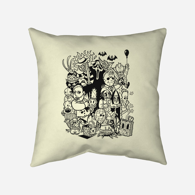 Nightmare Doodles-None-Removable Cover w Insert-Throw Pillow-Getsousa!