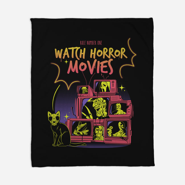 Watch Horror Movies-None-Fleece-Blanket-yumie