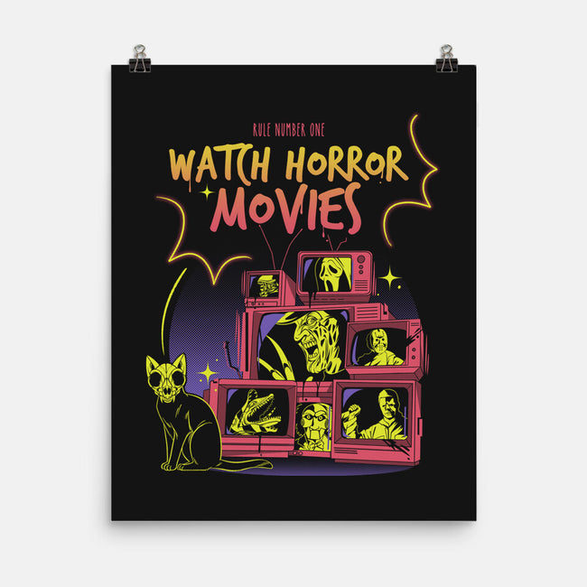 Watch Horror Movies-None-Matte-Poster-yumie