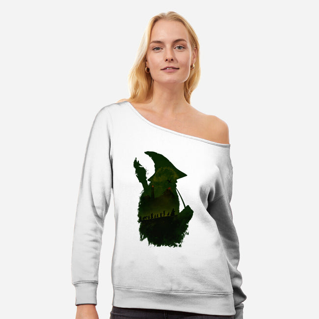 Grey Pilgrim-Womens-Off Shoulder-Sweatshirt-Mattania