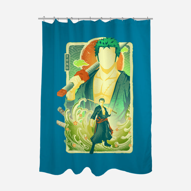 Great Wave Zoro-None-Polyester-Shower Curtain-hypertwenty